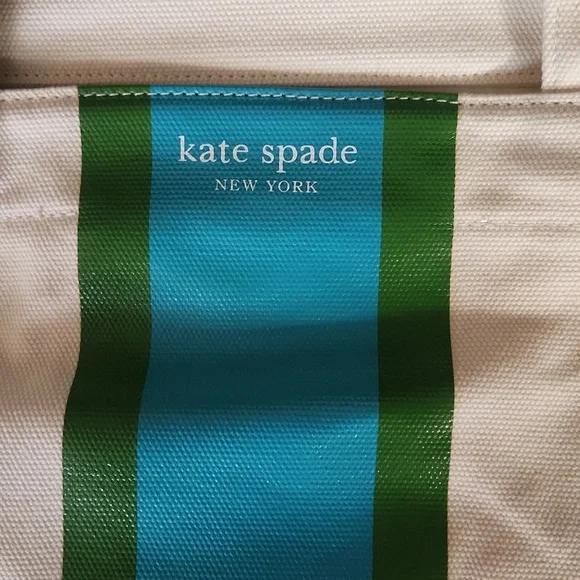 NWT Kate Spade retired small coal bag ribbon stripe - Picture 4 of 4